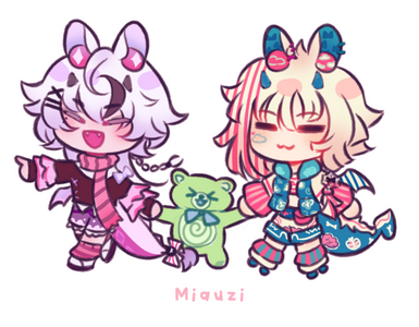 jellybean . chibi fullbody x2: $27