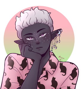 full color . lineart bust up: $36