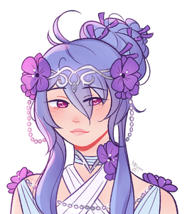 soft color . lineart bust up: $26