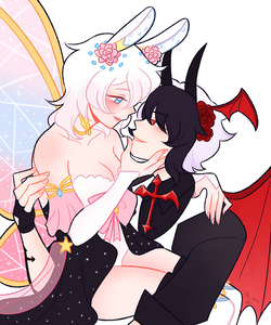 soft color . lineart halfbody x2: $57