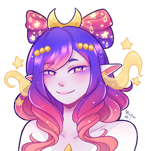 full color . lineart bust up: $36